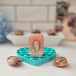 A luxurious crystal bar soap with a pink Botswana agate