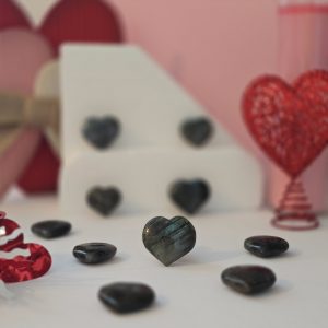 Labradorite Crystal Heart, a stone of intuition and magic