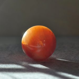 Sunlit Harmony Carnelian Sphere