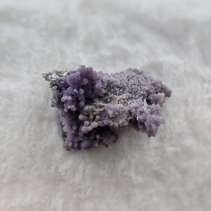 Close-up of a vibrant Purple Grape Agate Cluster showcasing deep purple hues and unique crystalline formations